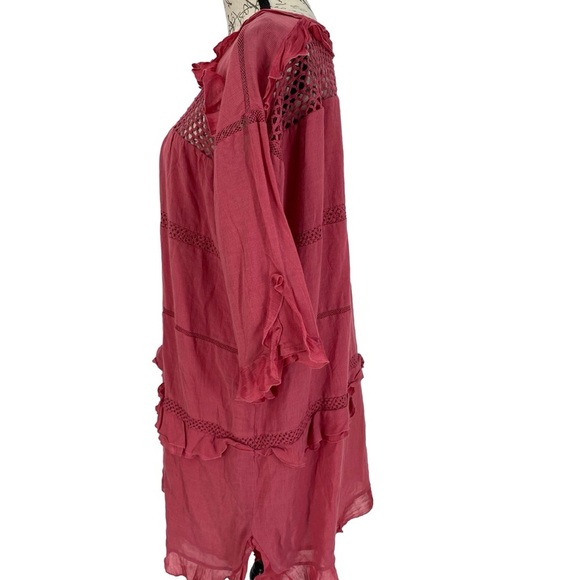 Isabel Marant Cassy Lace Inset Ruffle Dress - Picture 8 of 10